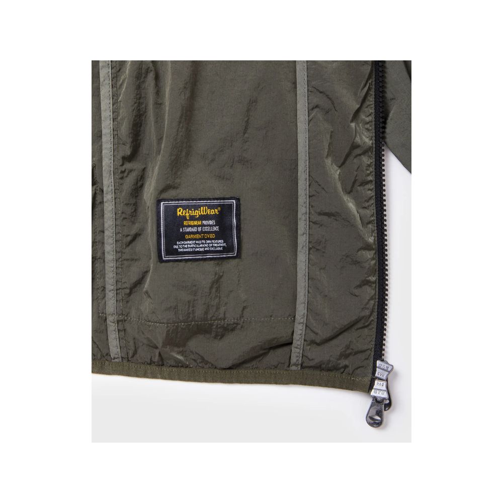 Front view with bag zipped and handles upright.