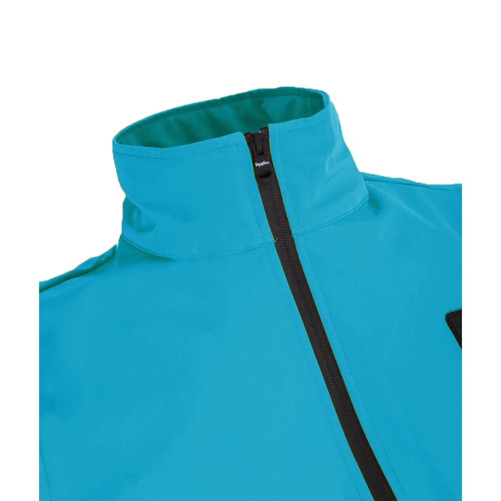 Front view with bag zipped and handles upright.