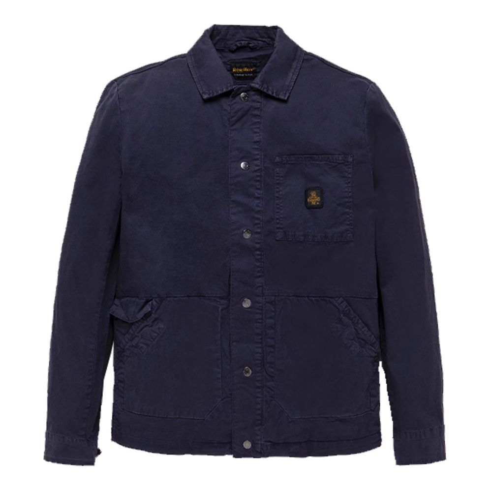 Refrigiwear Blue Cotton Men Jacket