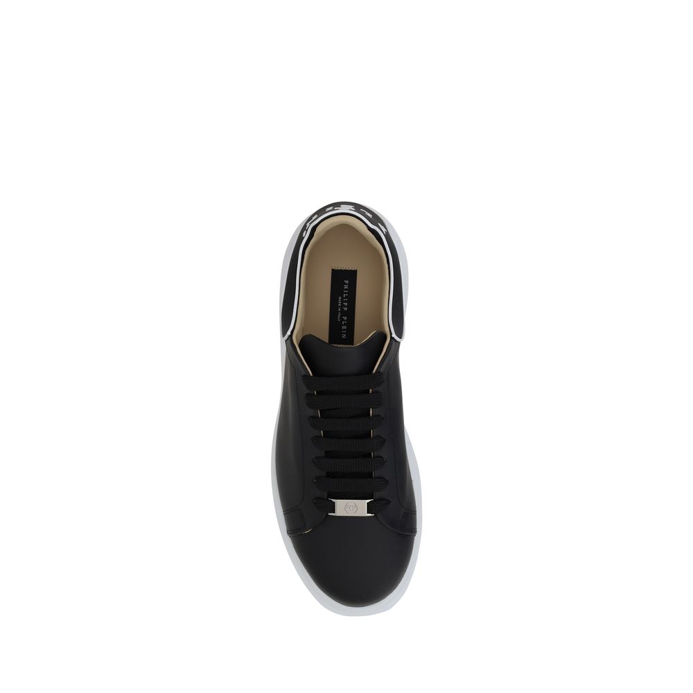 Philipp Plein Black Rubber Low Top Sneakers