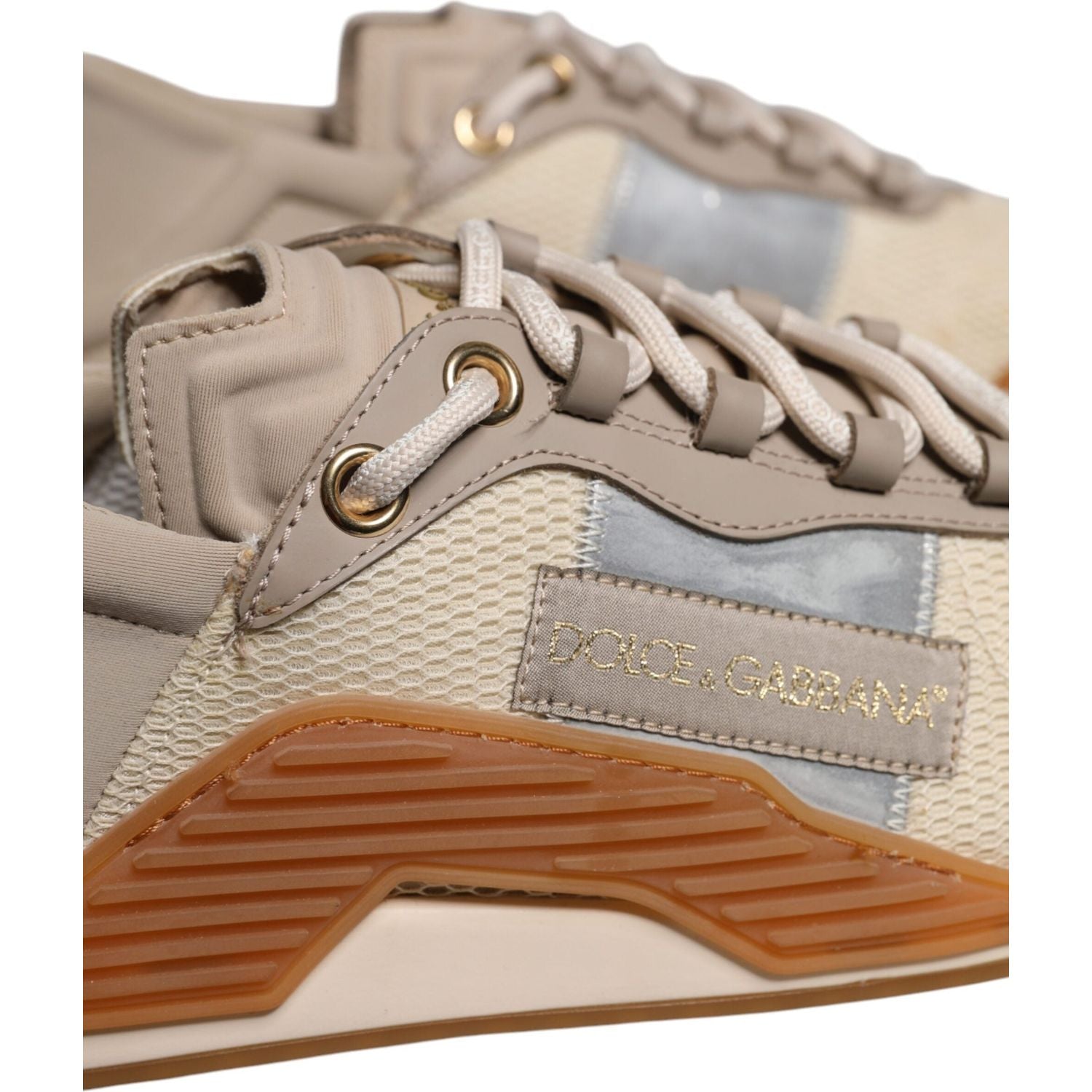 Dolce & Gabbana Multicolor Lace Up Low Top NS1 Sneakers Shoes