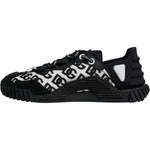 Dolce & Gabbana Black Logo Lace Up Low Top NS1 Sneakers Shoes MV7192-41