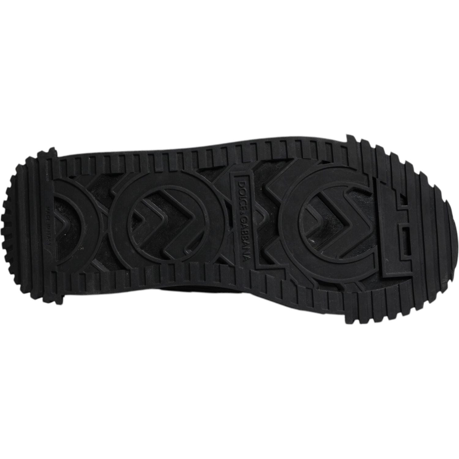 Dolce & Gabbana Black Logo Lace Up Low Top NS1 Sneakers Shoes