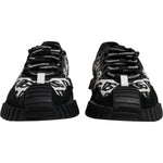Dolce & Gabbana Black Logo Lace Up Low Top NS1 Sneakers Shoes