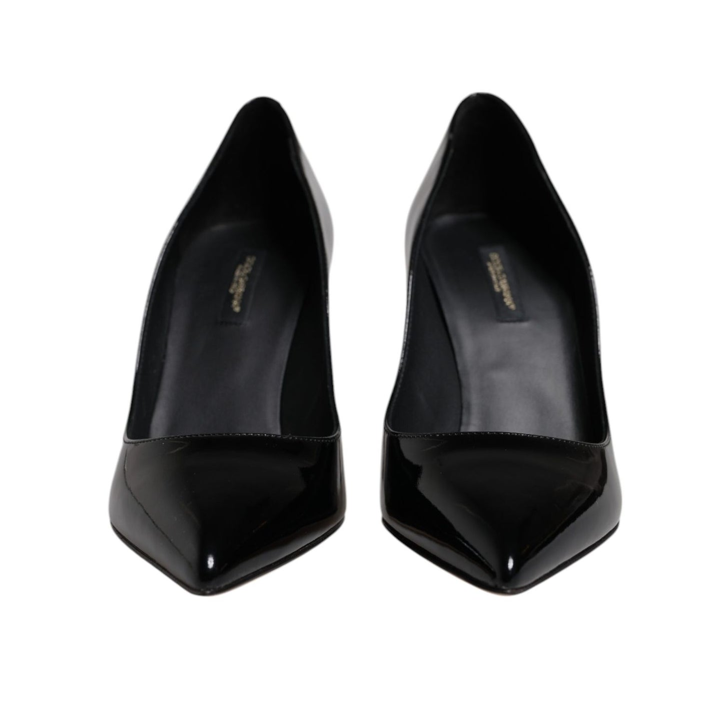 Dolce & Gabbana Black Patent Leather High Heels Pumps Shoes