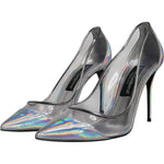 Dolce & Gabbana Multicolor Iridescent Pointed Toe Pumps Shoes