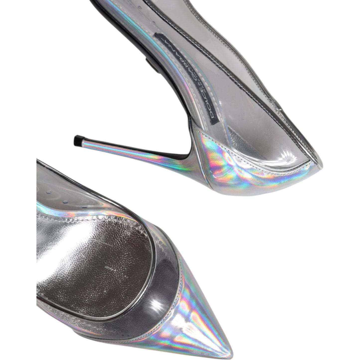 Dolce & Gabbana Multicolor Iridescent Pointed Toe Pumps Shoes