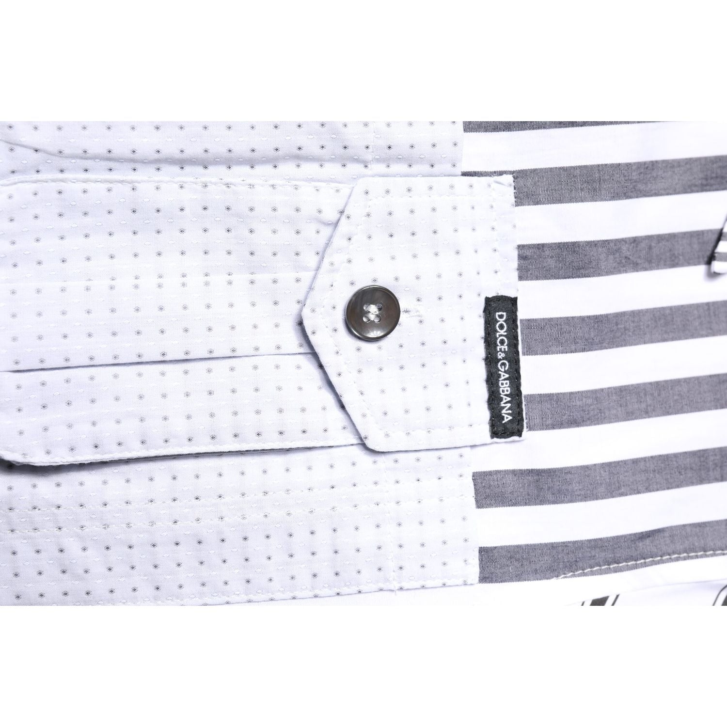 Dolce & Gabbana Multicolor Striped Button Down Casual Shirt