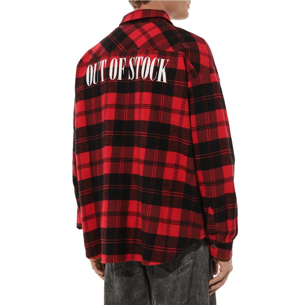 Diego Venturino Red Cotton Men Jacket