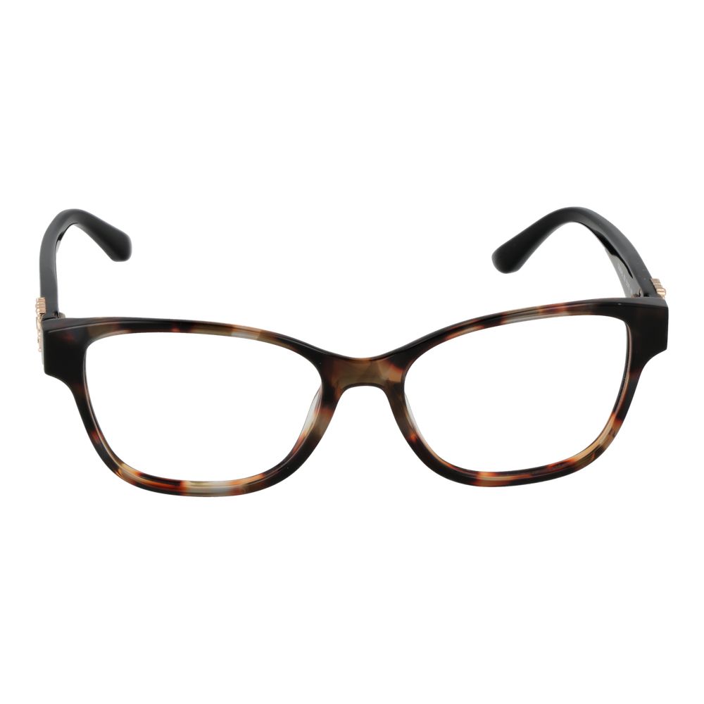 Guess Brown Women Glasses Frame, square acetate full-rim, 51-16-140 size with demo lenses, branded case included.