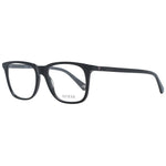 Guess Black Unisex Glasses Frame, square full-rim black plastic design with demo lenses, includes branded case.