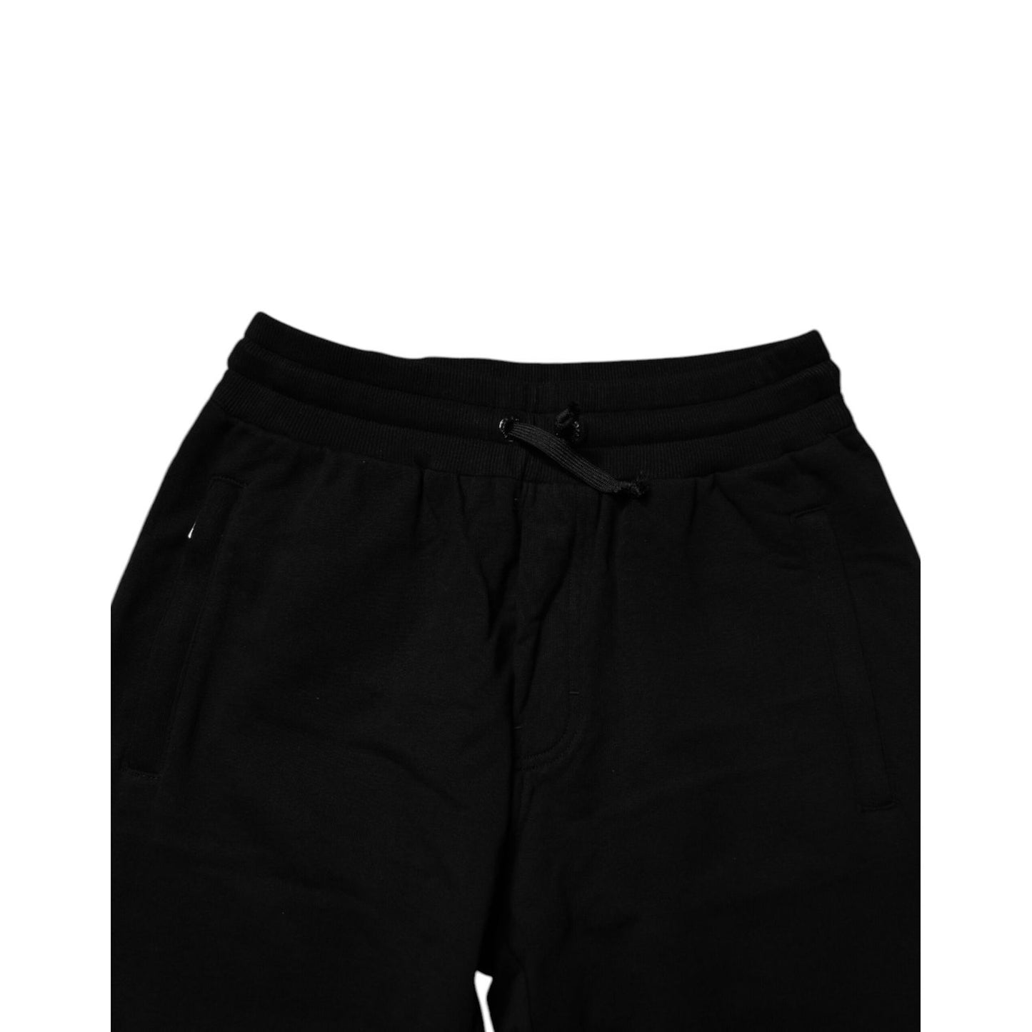 Dolce & Gabbana Black Cotton Jogger Sweatpants Pants