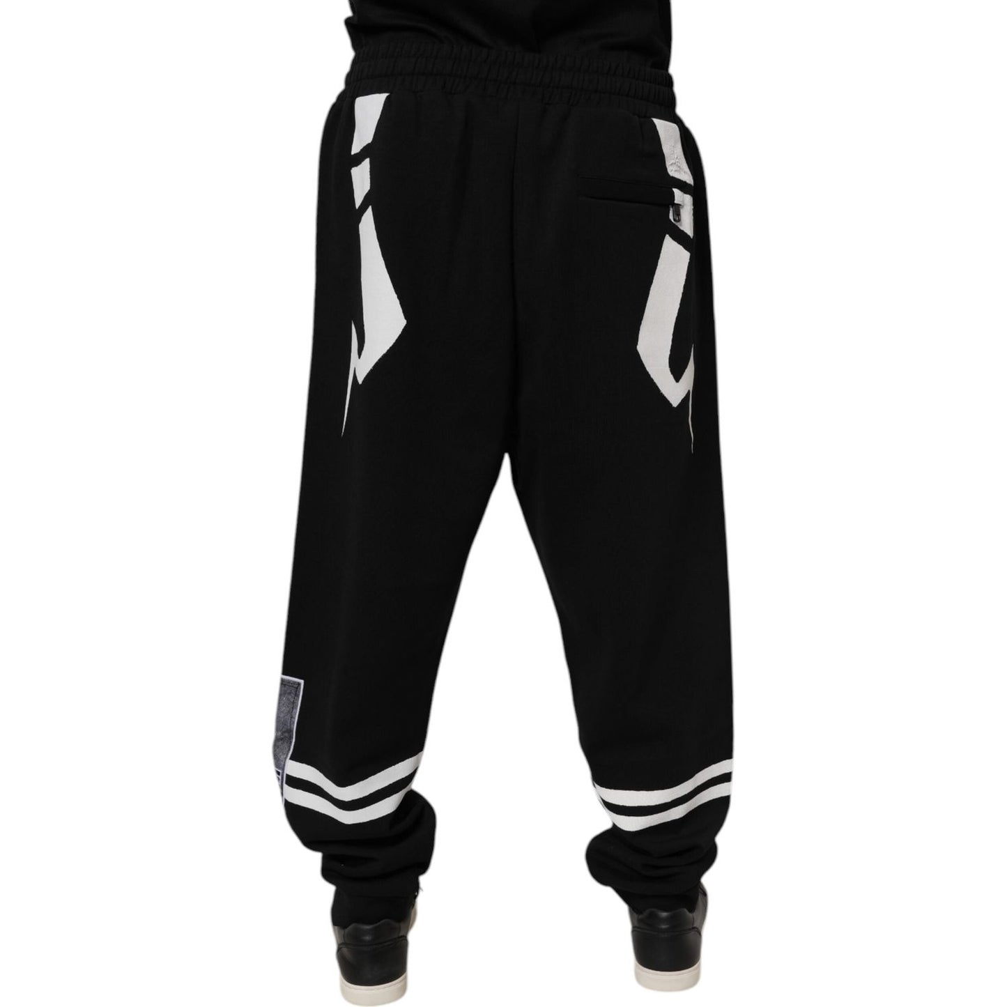 Dolce & Gabbana Black Logo Cotton Jogger Sweatpants Pants