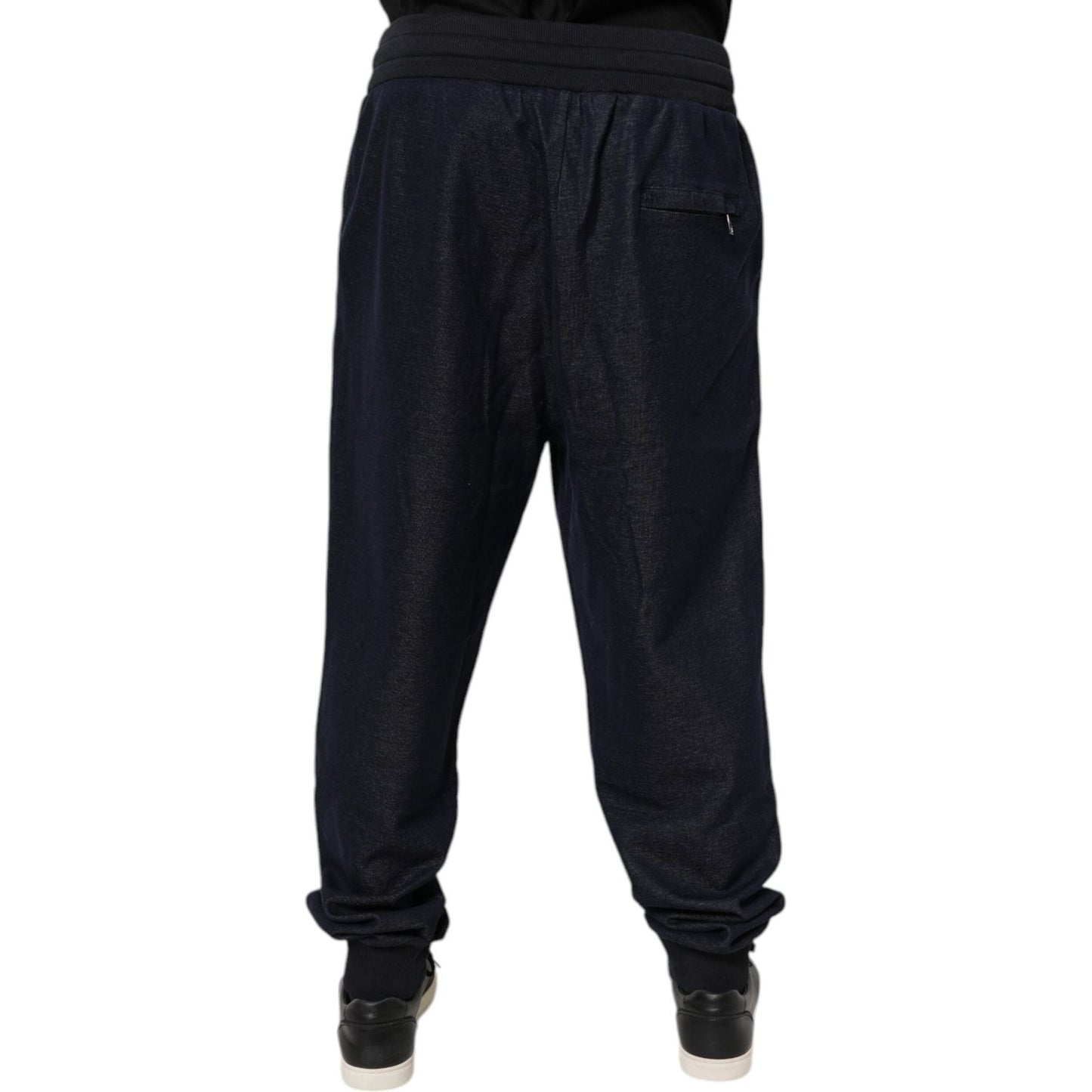 Dolce & Gabbana Black Jacquard Jogger Men Sweatpants Pants PAN76130-50