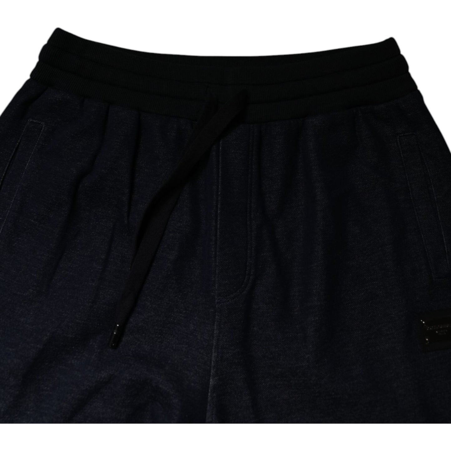 Dolce & Gabbana Black Jacquard Jogger Men Sweatpants Pants PAN76130-50