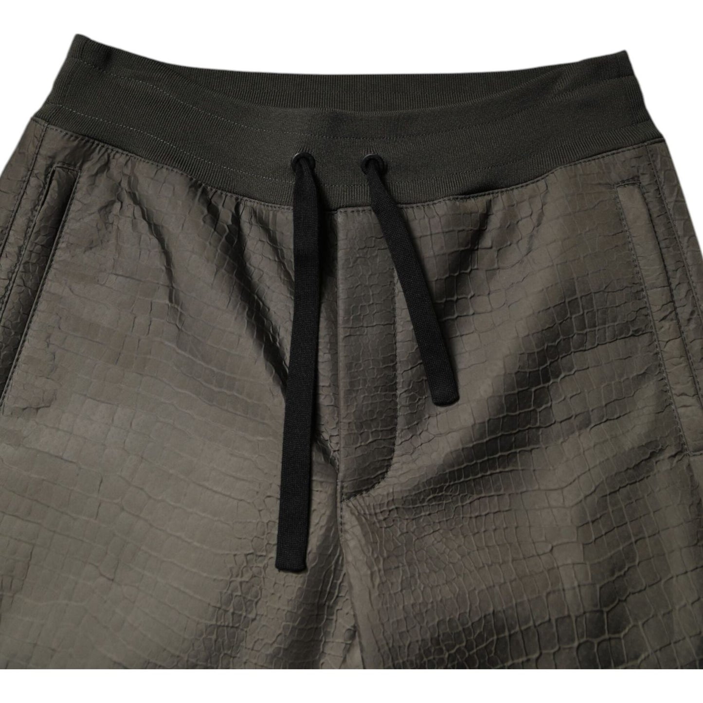 Dolce & Gabbana Brown Lambskin Leather Men Sweatpants Pants