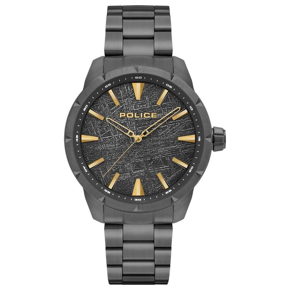 Police Black Stainless Steel Watch