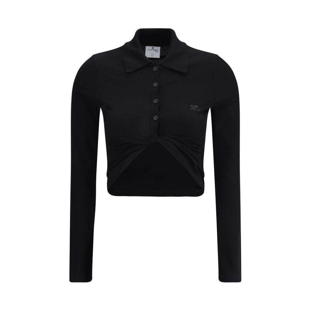 Courrèges Polo with twisted detail