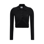 Courrèges Polo with twisted detail