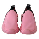 Dolce & Gabbana Pink Low Top Sorrento Sneakers Slip On Casual Shoes LA9289-37