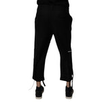 Dolce & Gabbana Black Polyester Men Cropped Pants PAN75035-44