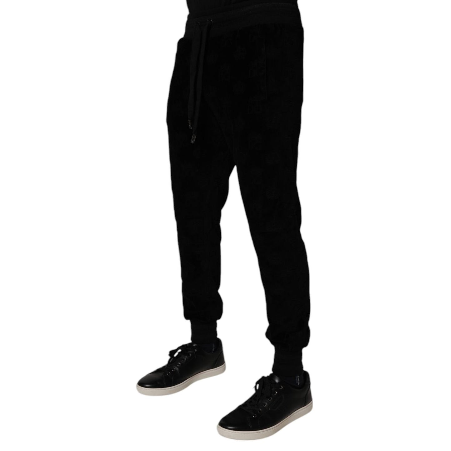 Dolce & Gabbana Black Cotton Jogger Men Sweatpants Pants PAN75185-48