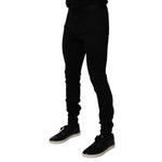 Dolce & Gabbana Black Cotton Jogger Men Sweatpants Pants PAN75200-48