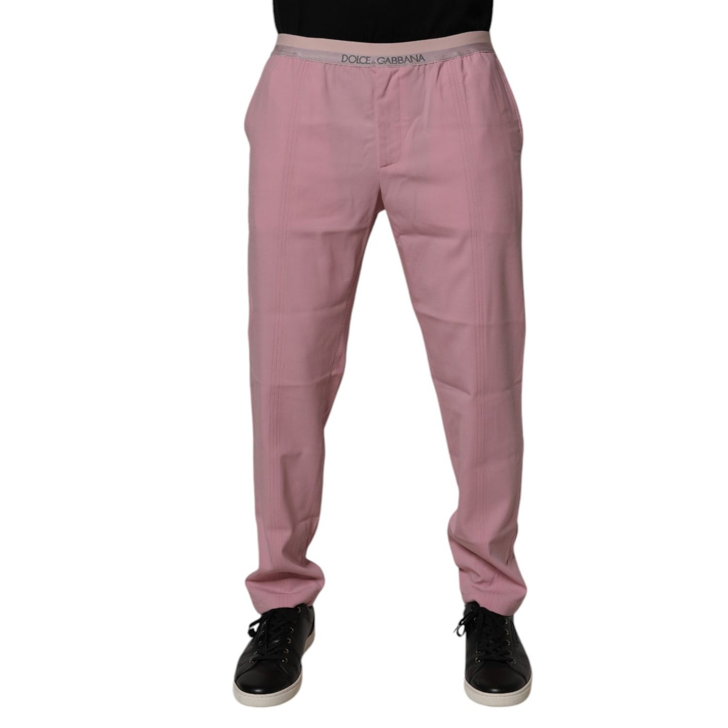 Dolce & Gabbana Pink Cotton Stretch Chino Pants PAN75201-48