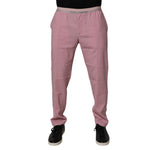 Dolce & Gabbana Pink Cotton Stretch Chino Pants PAN75201-48
