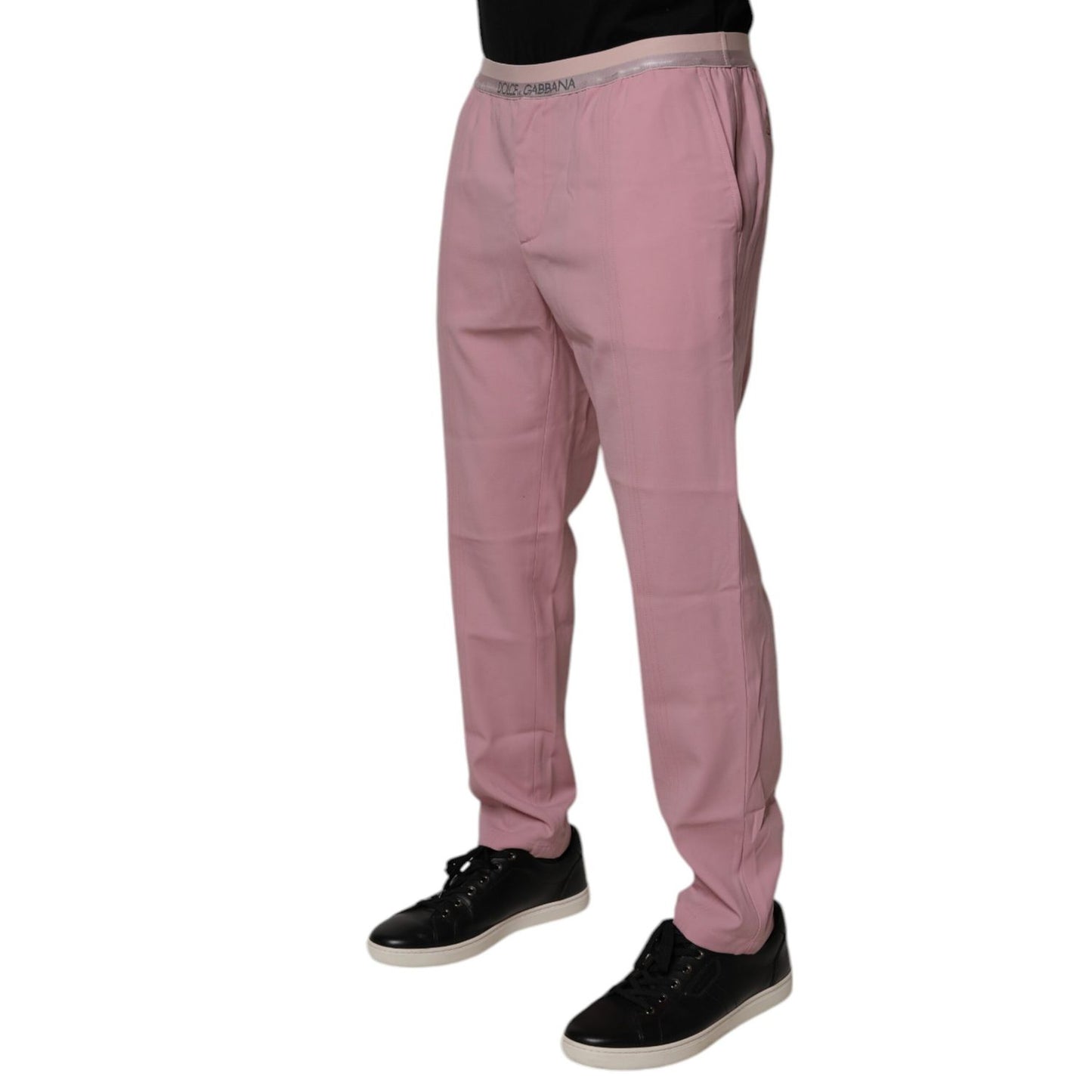 Dolce & Gabbana Pink Cotton Stretch Chino Pants PAN75201-48