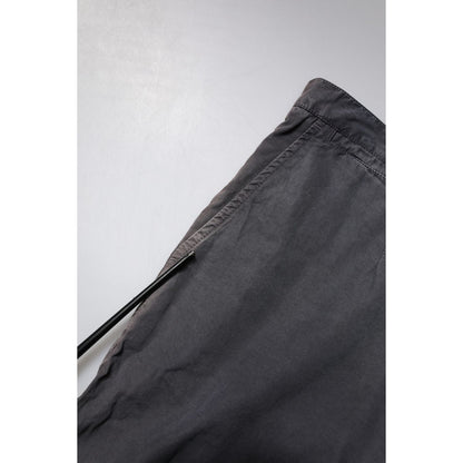 Dolce & Gabbana Dark Gray Cotton Mid Waist Men Bermuda Shorts