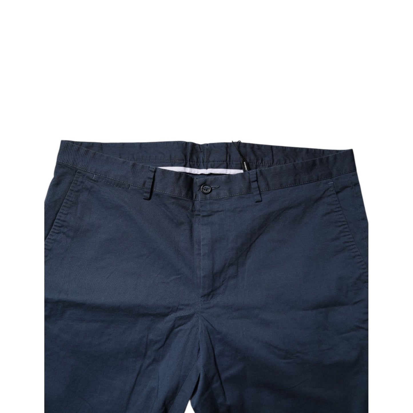 Dolce & Gabbana Blue Cotton Mid Waist Men Bermuda Shorts PAN75719-54