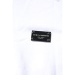 Dolce & Gabbana White Cotton Men Pullover Sweatshirt Sweater