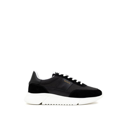 Axel Arigato Black And White Fabric And Leather Athletic Sneakers