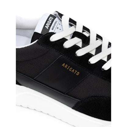 Axel Arigato Black And White Fabric And Leather Athletic Sneakers