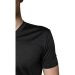Dolce & Gabbana Dark Gray Silk V-neck Short Sleeves T-shirt TSH84664-46