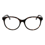 Guess Brown Women Glasses Frame in acetate with full-rim round style, brown color, size 55-18-140.