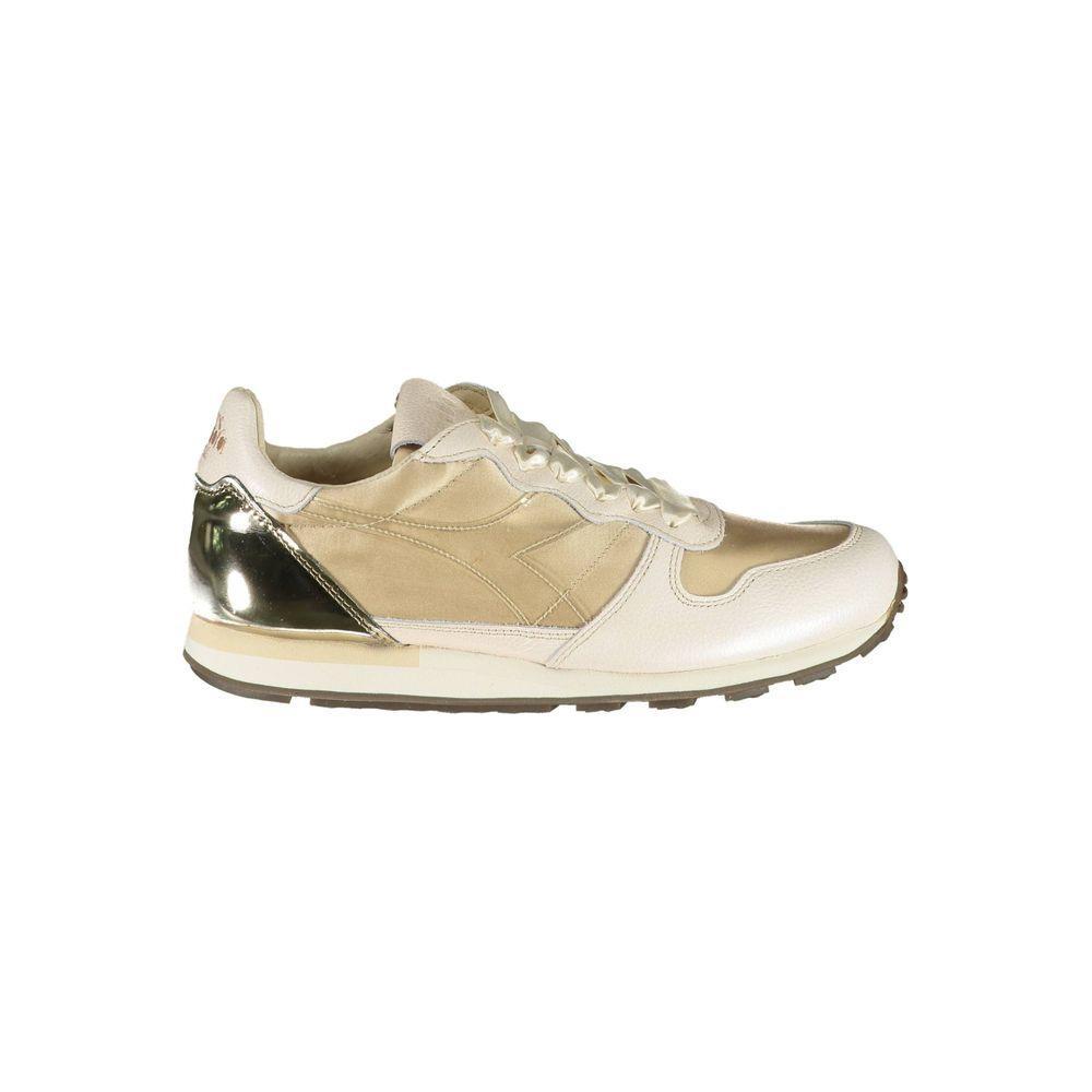 Diadora Beige Leather Women Sneaker DI-3506-EU35.5/US5.5