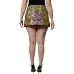 Dolce & Gabbana Multicolor Floral Jacquard Mid Waist Mini Skirt