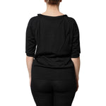 Dolce & Gabbana Black Button Down Short Sleeve Blouse Top TSH90120-50