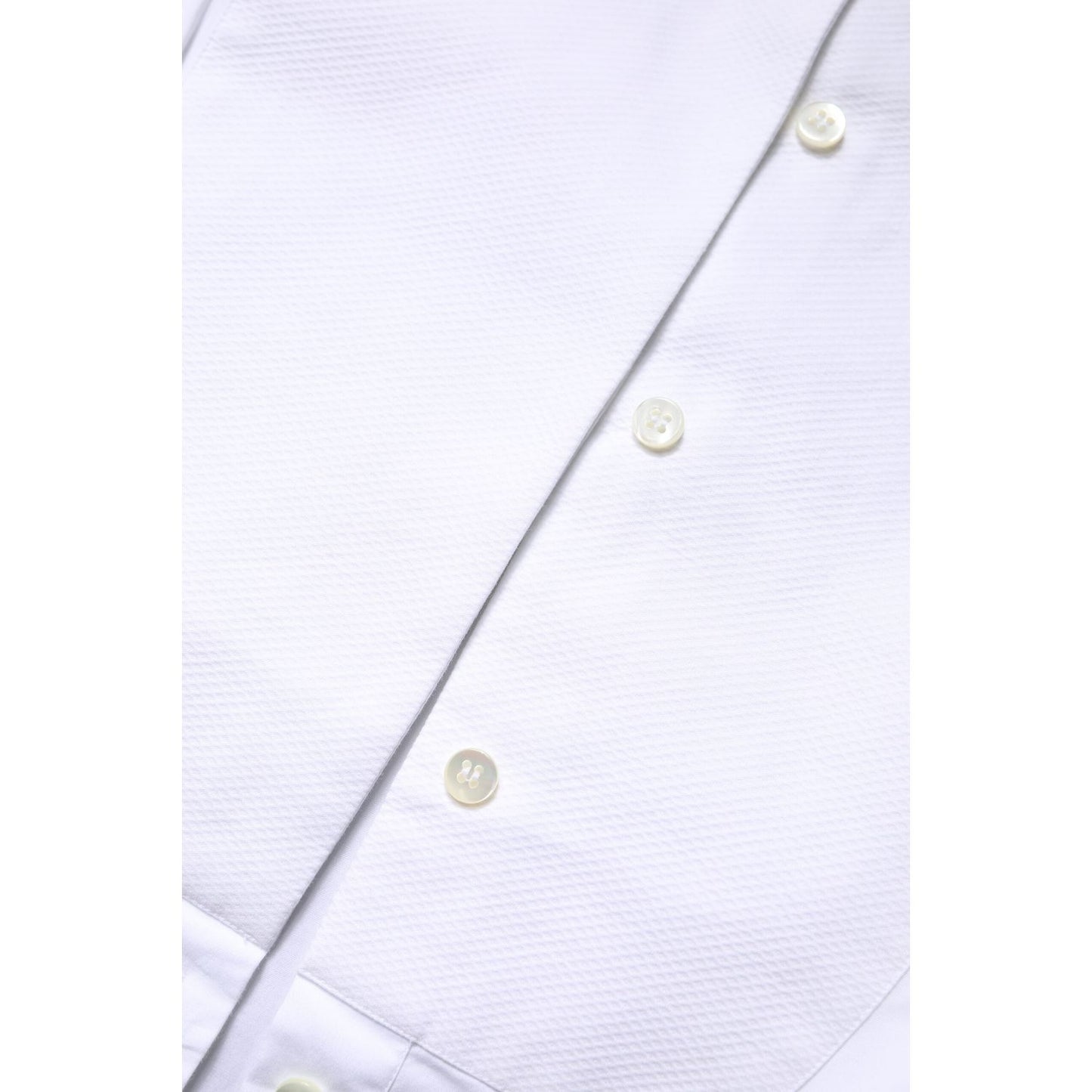 Dolce & Gabbana White Cotton Dress Collared Dress Shirt Top