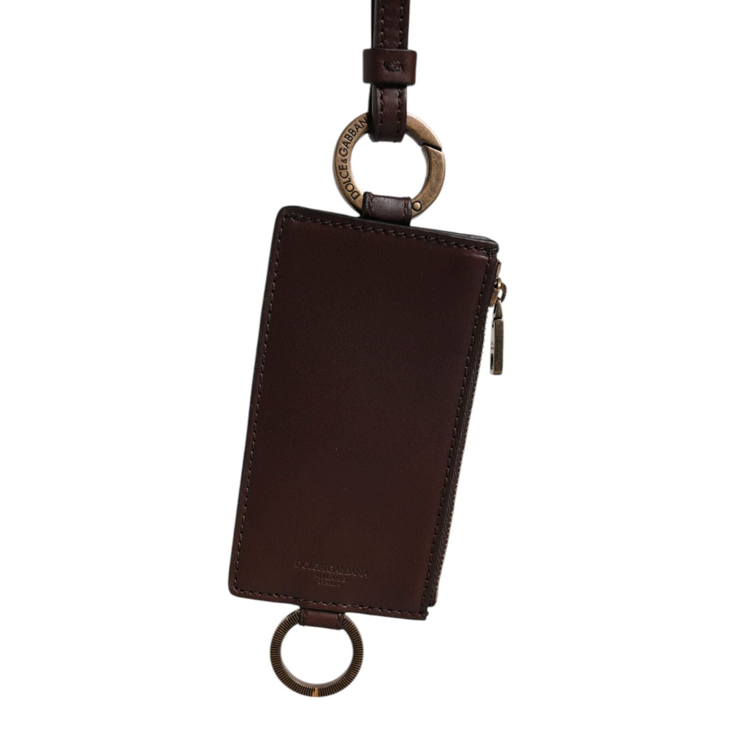 Front view with bag zipped and handles upright.