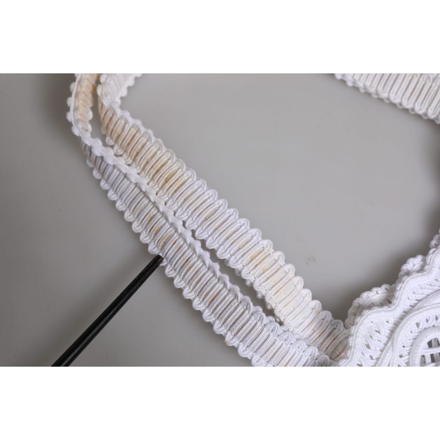 Dolce & Gabbana White Cordonetto Lace Beatrice Tote Shopping Bag