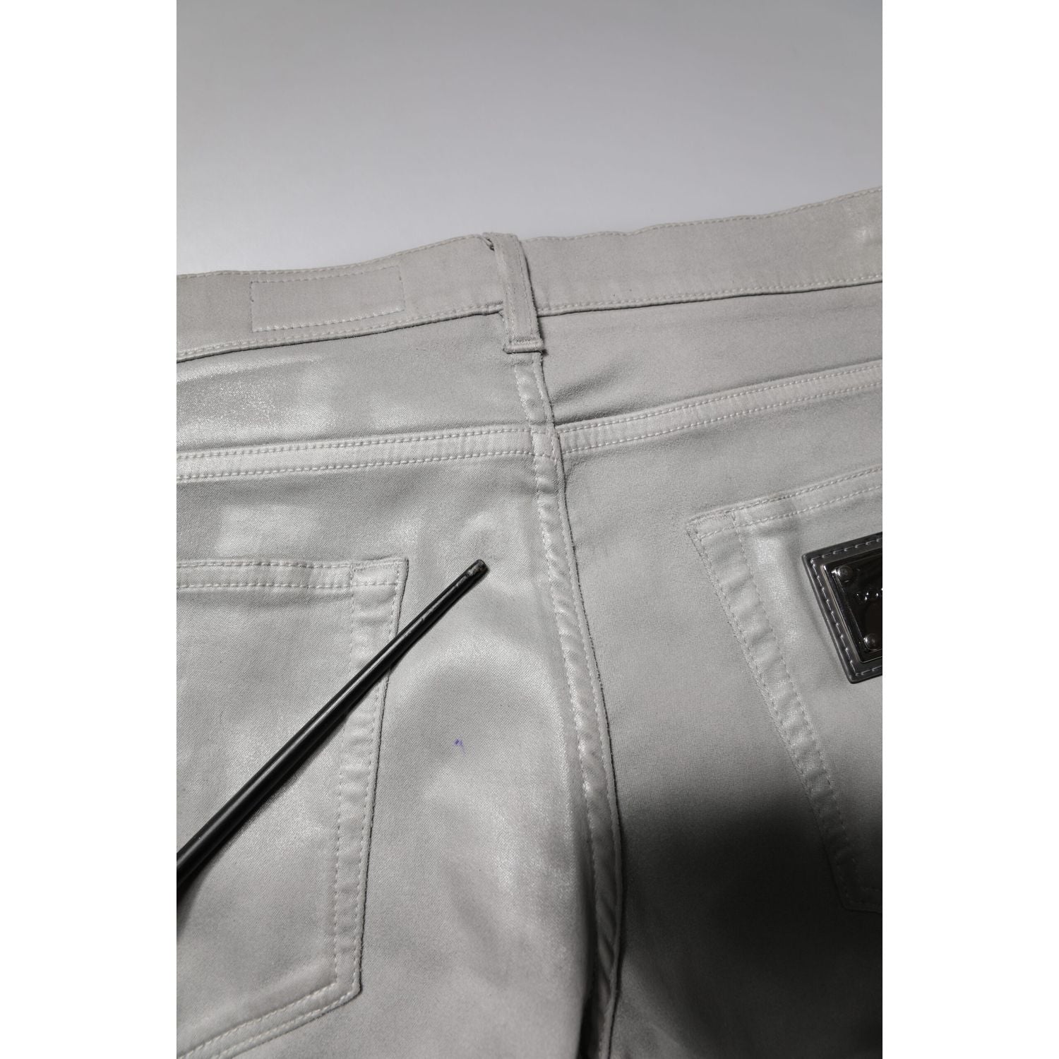 Dolce & Gabbana Gray Cotton Stretch Men Slim Fit Denim Jeans