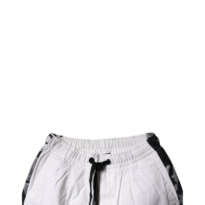 Dolce & Gabbana White Cotton Cargo Jogger Sweatpants Pants