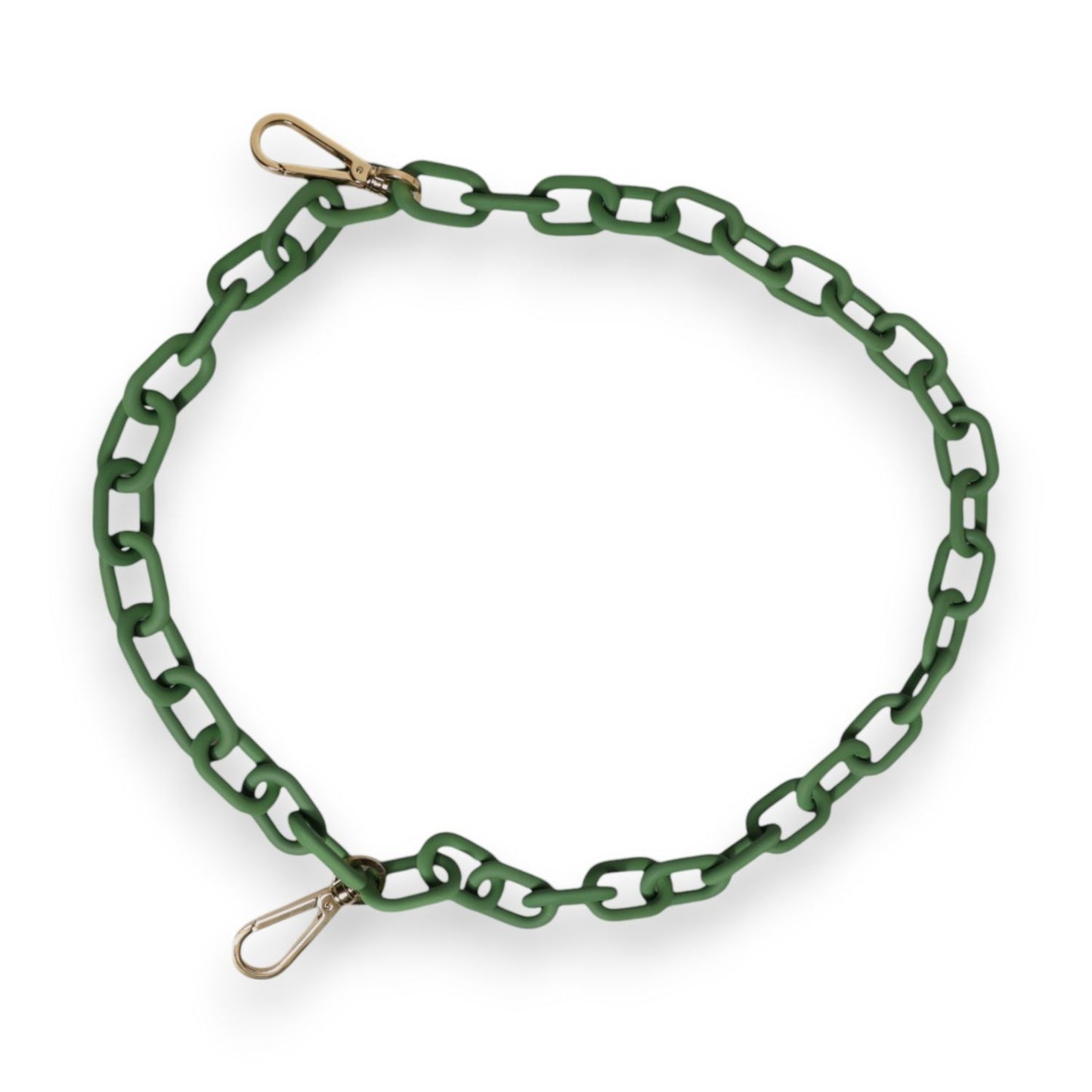 Dolce & Gabbana Green Plexy Acrylic Chunky Gold Hardware Wallet Chain SMY10645