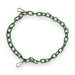 Dolce & Gabbana Green Plexy Acrylic Chunky Gold Hardware Wallet Chain SMY10645