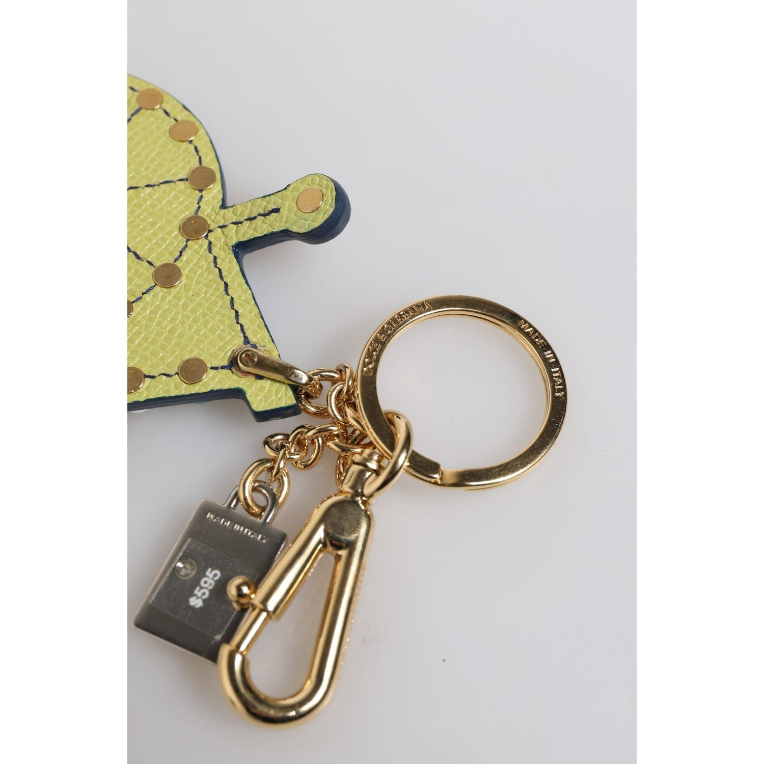 Dolce & Gabbana Multicolor Gold Tone Carretto Keychain Keyring