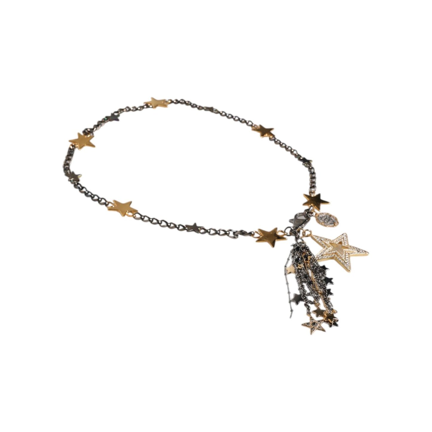 Dolce & Gabbana Silver Gold Brass Embellished Waist Chain Belt SMY10414-S