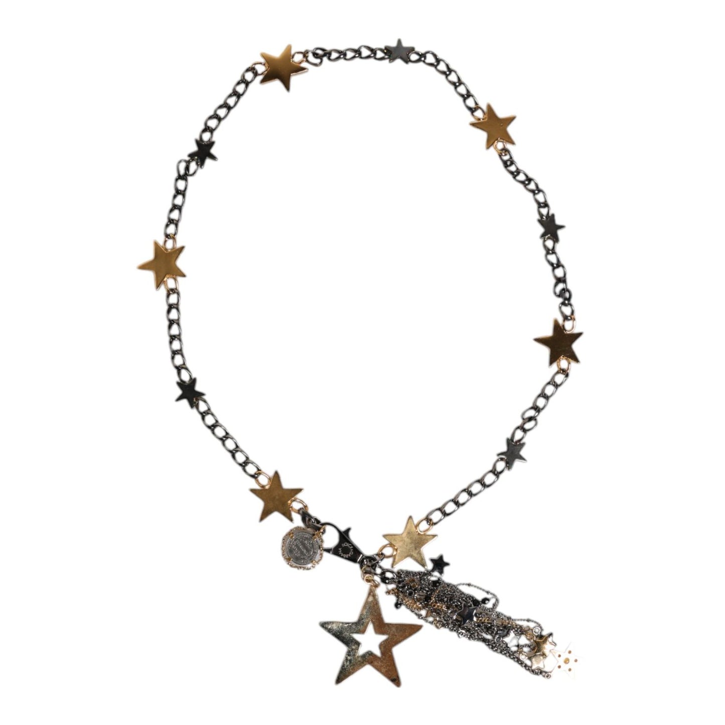 Dolce & Gabbana Silver Gold Brass Embellished Waist Chain Belt SMY10414-S